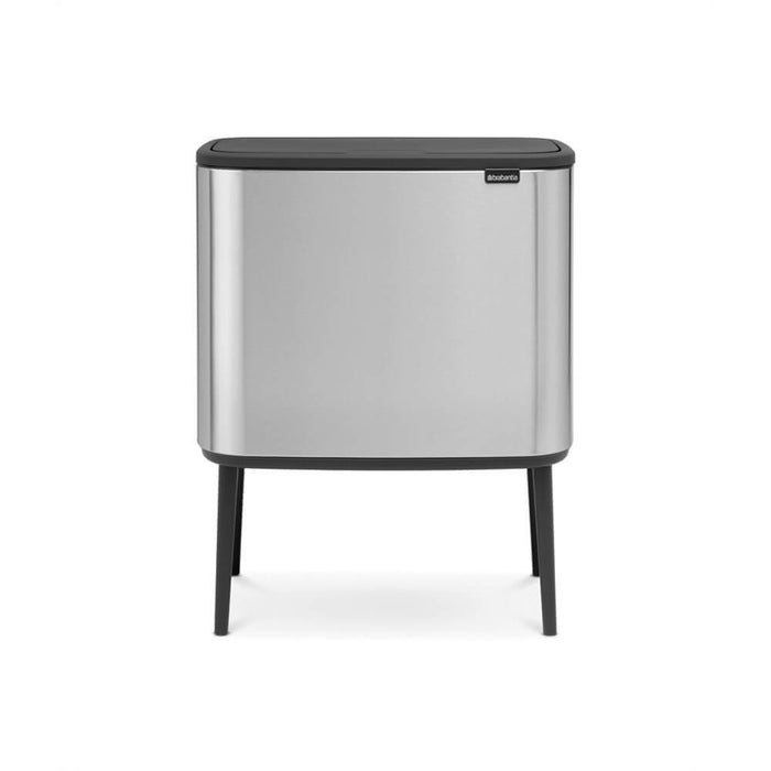 EAN 8710755316081 - Brabantia 316081 papelera 33 L Rectangular Acero inoxidable Negro, Acero inoxidable imagen 1