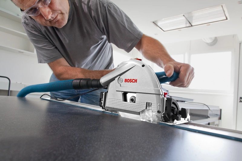 EAN 4059952639239 - Bosch GKT 55 GCE + FSN 1400 PROFESSIONAL 16,5 cm Negro, Azul, Plata 6250 RPM 1400 W imagen 6