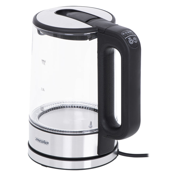 EAN 5903887803915 - Mesko Home MS 1301B tetera eléctrica 1,7 L 2200 W Negro, Acero inoxidable, Transparente imagen 5