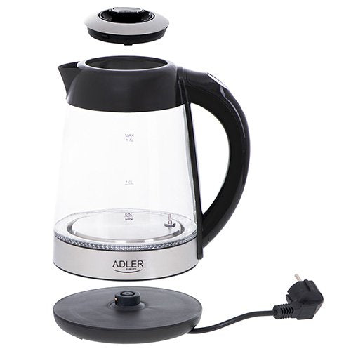 EAN 5903887804592 - Adler AD 1285 tetera eléctrica 1,7 L 2200 W Negro, Acero, Transparente imagen 5