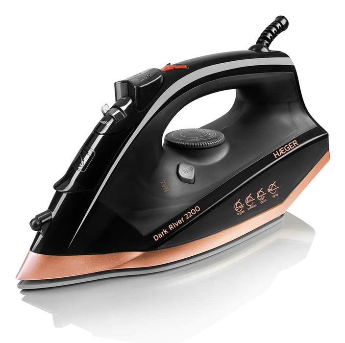 EAN 5608475032363 - Haeger SI-220.015A plancha Plancha a vapor Suela de acero inoxidable 2200 W Negro imagen 1