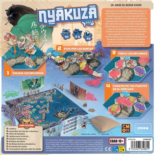 EAN 8435407650855 - Asmodee Nyakuza 40 min Juego de mesa Simulación económica imagen 2