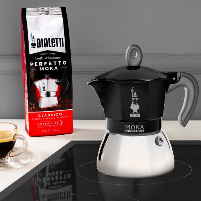 EAN 8006363029087 - Bialetti Moka Induction Cafetera italiana 0,9 L Negro imagen 3