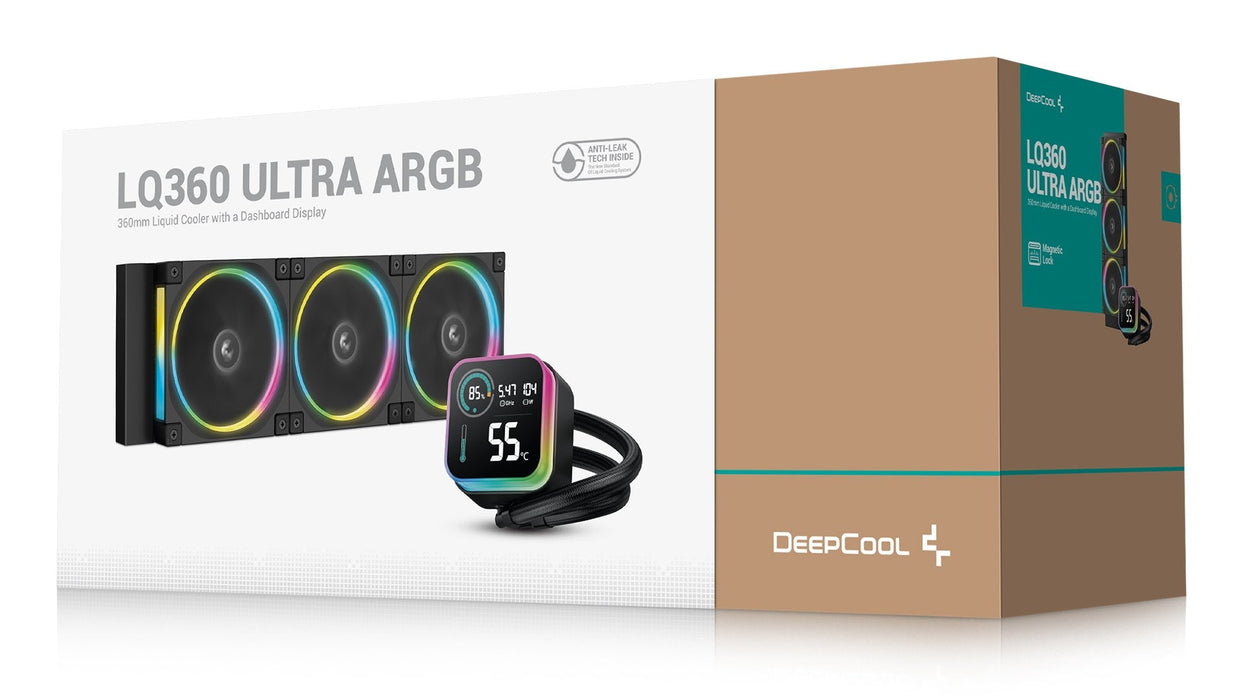 Refrigeración Liquida Cpu  Deepcool Lq360 Ultra Argb (Negro) R-Lq360-Bkasmc-G-1