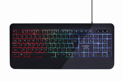 EAN 8716309120487 - Gembird KB-UML-03 teclado Juego USB QWERTY Inglés de EE. UU. Negro imagen 1