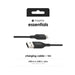 EAN 0840056185739 - mophie essentials charging cables | 1M cable USB USB 2.0 USB A USB C Negro imagen 5