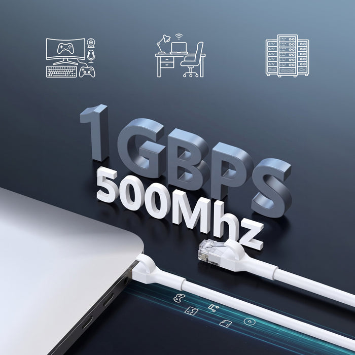 EAN 5906168638978 - Extralink Kat.6A U/FTP 1m 1Gbps Biały | Patchcord LAN | Miedź Kabel sieciowy skrętka, łamana końcówka (EX imagen 12