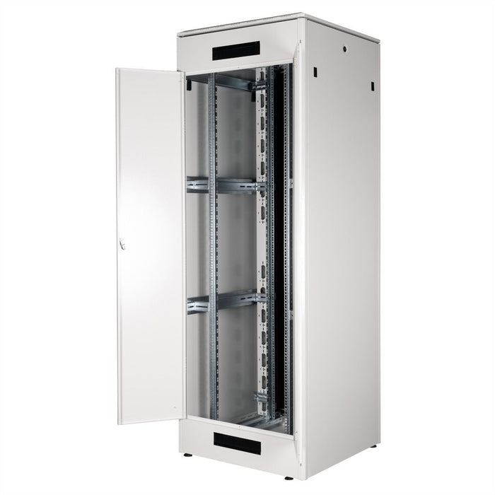 Roline 19-Zoll Netzwerkschrank Pro 47 He, 800x800 Bxt Glastr Grau