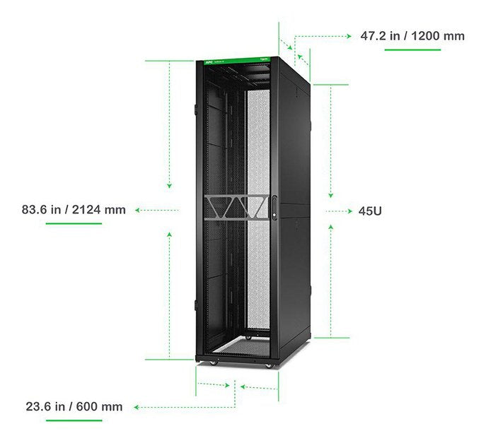 EAN 0731304642251 - APC AR3305B2 armario rack 45U Rack o bastidor independiente Negro imagen 6