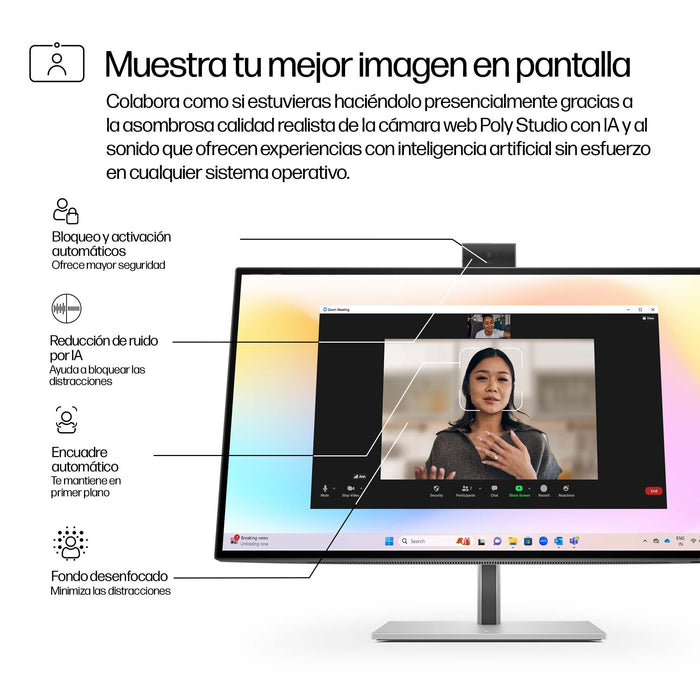 EAN 5715063748862 - HP Series 7 Pro 27 inch 4K Conferencing Monitor - 727pm pantalla para PC 68,6 cm (27") 3840 x 2160 Pixele imagen 7