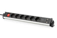 EAN 4016032487012 - Digitus DA-70624 base múltiple 1,5 m 6 salidas AC Interior Negro, Plata imagen 1