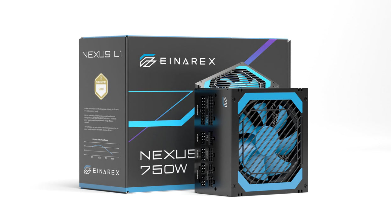 EAN 6977277366716 - Einarex EXPS-NL1-750-BK unidad de fuente de alimentación 24-pin ATX ATX Negro imagen 5