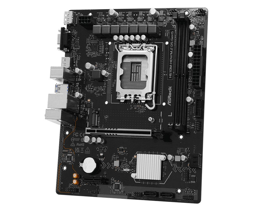 Asrock H610m-Hdv/M.2 D5 Gen5 S1700 Matx Intel H610 2xddr5 Retail