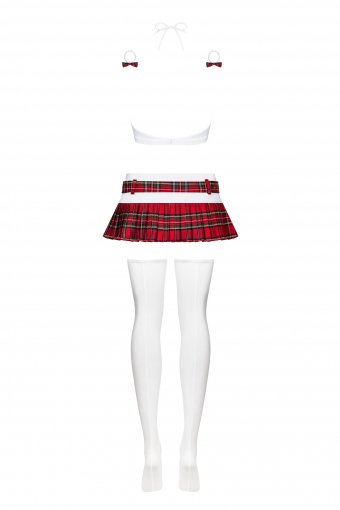 EAN 5901688203118 - Obsessive Schooly Conjunto de lencería Rojo, Blanco Elastano, Poliéster imagen 1