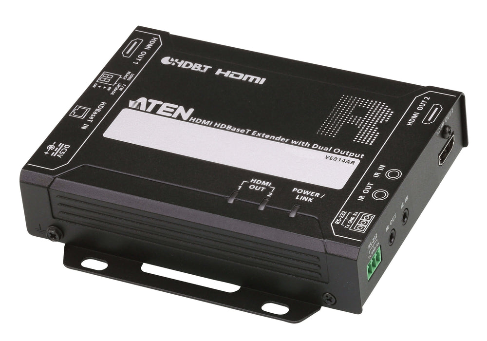Receptor Hdmi Hdbaset 100 Metros Con Salida Dual (4k A 100 M) (Hdbaset Class A) Aten