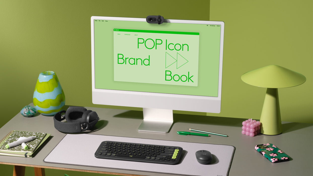 Logitech Pop Icon Keys - Teclado - Inalámbrico - Bluetooth Le - Qwerty - Nórdico (Danés/Finés/Noruego/Sueco)