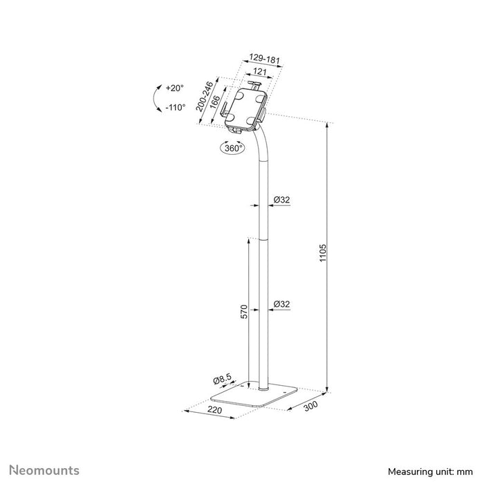 EAN 8717371449797 - Neomounts FL15-625BL1 soporte de seguridad para tabletas Negro 27,9 cm (11") imagen 19