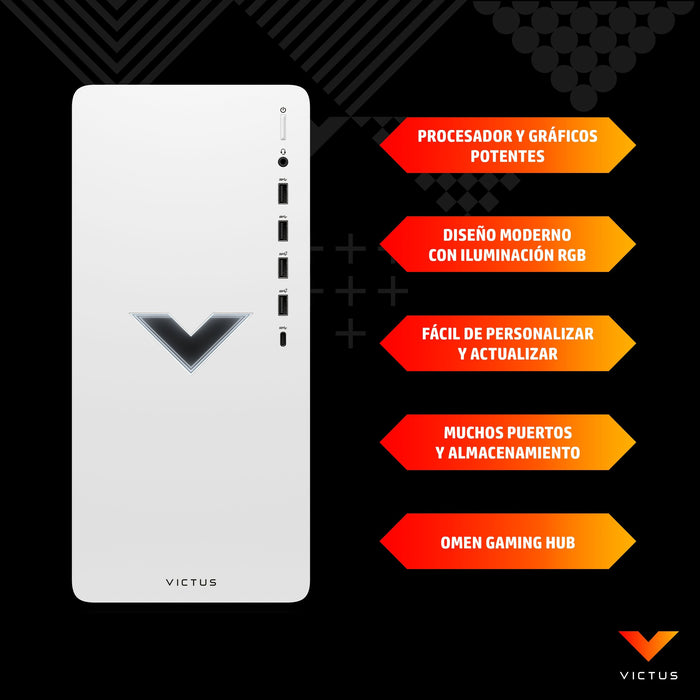 EAN 0196786500459 - Victus by HP 0108ns PC AMD Ryzen™ 5 5600G 16 GB DDR4-SDRAM 512 GB SSD AMD Radeon RX 6400 Windows 11 Home  imagen 13