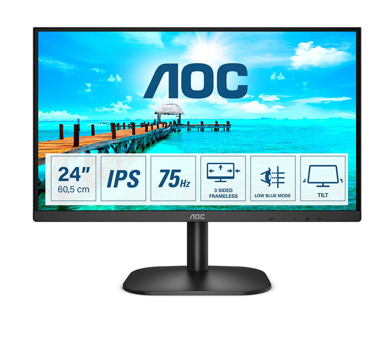 EAN 4038986148399 - AOC B2 24B2XD pantalla para PC 60,5 cm (23.8") 1920 x 1080 Pixeles Full HD LED Negro imagen 1