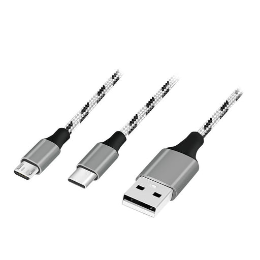 EAN 4052792071764 - LogiLink CU0202 cable USB USB 2.0 1,2 m USB A USB C/Micro-USB A Gris imagen 1