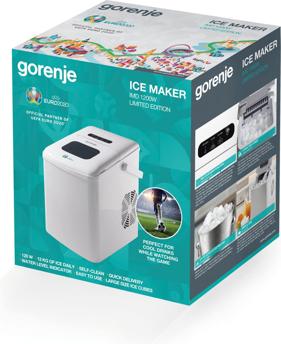EAN 3838782497315 - Gorenje IMD1200W máquina de cubo de hielo Máquina para hacer cubitos de hielo portátil 12 kg/24h 120 W Bl imagen 4