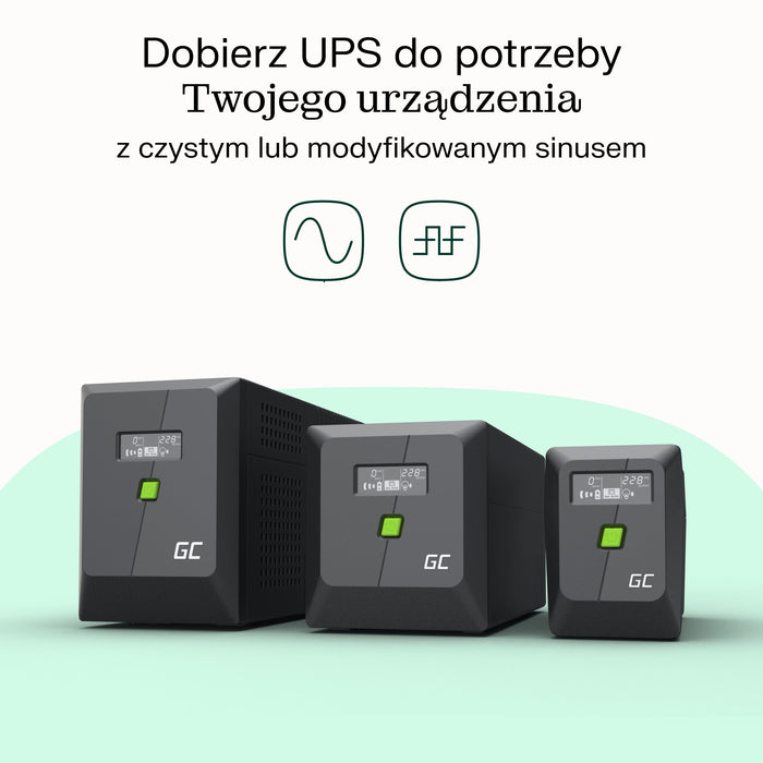EAN 5904326375628 - Green Cell sistema de alimentación ininterrumpida (UPS) Línea interactiva 2 kVA 1200 W 4 salidas AC imagen 7