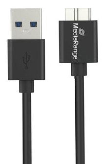 Mediarange Ladecable Usb-A A Micro-B Usb 3.0, 0,5m, Sw