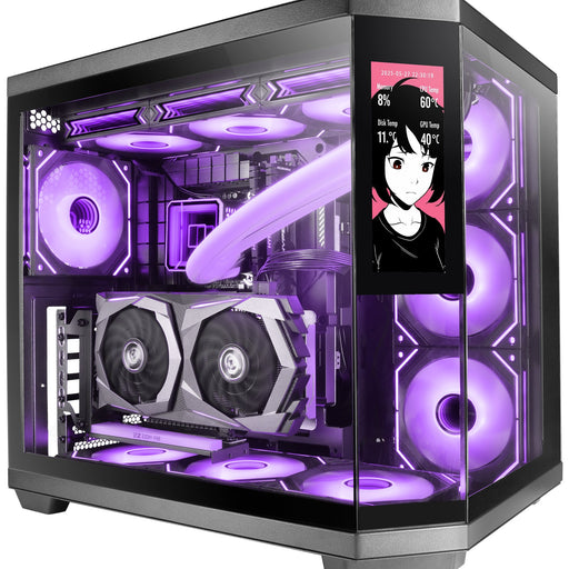 EAN 8435693113126 - Mars Gaming MC3TCORELCD carcasa de ordenador Midi Tower Negro imagen 1
