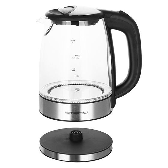 EAN 7333282000851 - Emerio WK-119988 tetera eléctrica 1,7 L 2200 W Negro, Acero inoxidable imagen 3