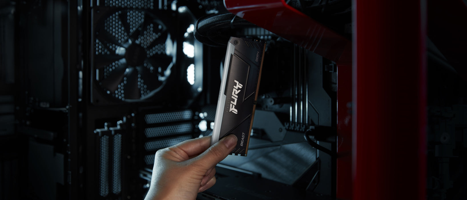 Memoria  Kingston Fury Dimm Ddr4 32 Gb 3200 (4x 8 Gb) Kf432c16bb2ak4/32, Beast Rgb, Intel Xmp Kf432c16bb2ak4/32 Negro