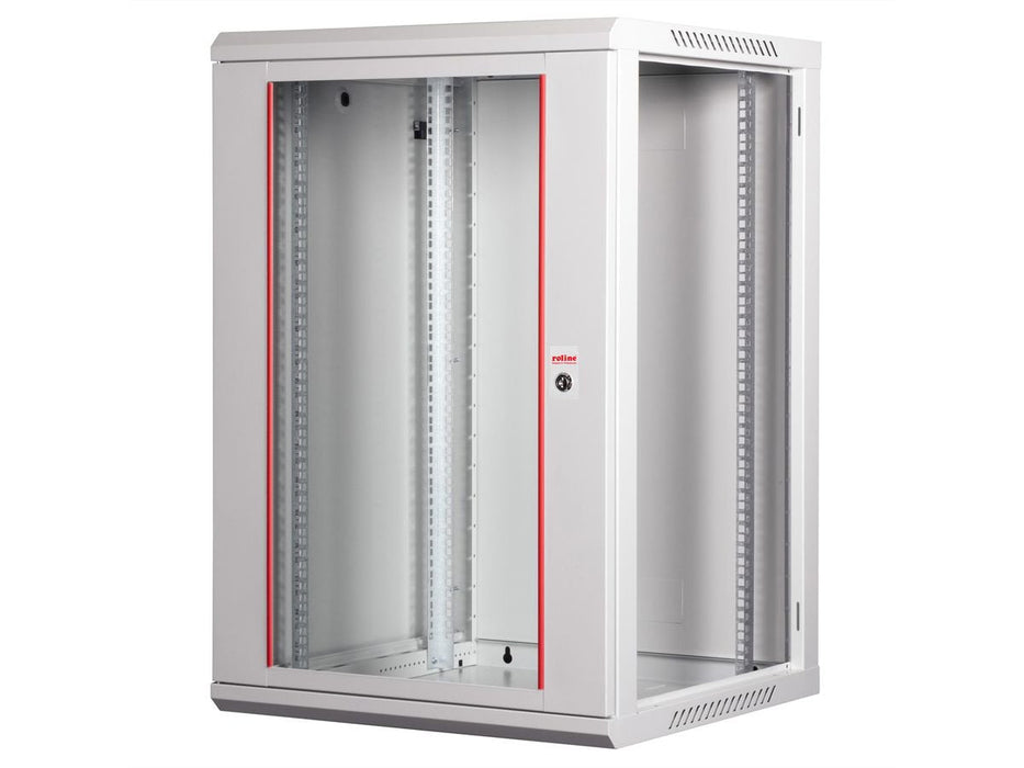 Roline 19-Zoll Wandgehuse Basic Plus 18he, 600x600 Bxt Grau
