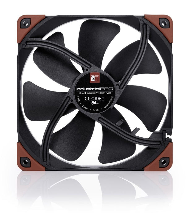 EAN 4716123315438 - Noctua NF-A14 INDUSTRIALPPC-2000 PWM Carcasa del ordenador Ventilador 14 cm Negro, Marrón 1 pieza(s) imagen 4