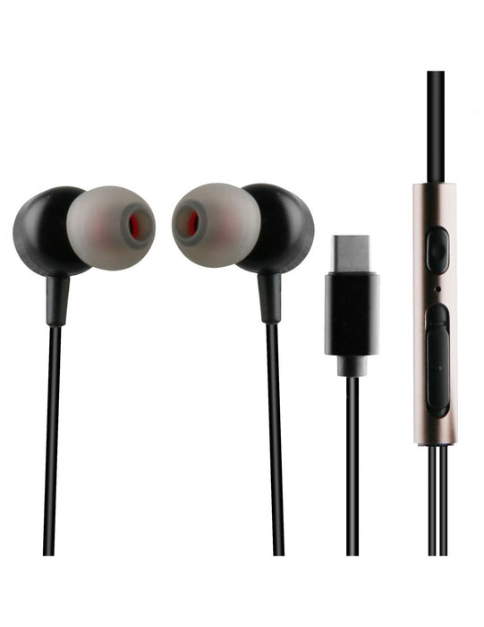 EAN 8426801154520 - Muvit M1C Auriculares Alámbrico Dentro de oído Llamadas/Música USB Tipo C Negro imagen 1