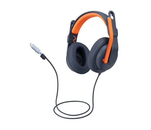 EAN 0097855190697 - Logitech 981-001389 auricular y casco Auriculares Alámbrico Diadema Educación Azul, Naranja imagen 2