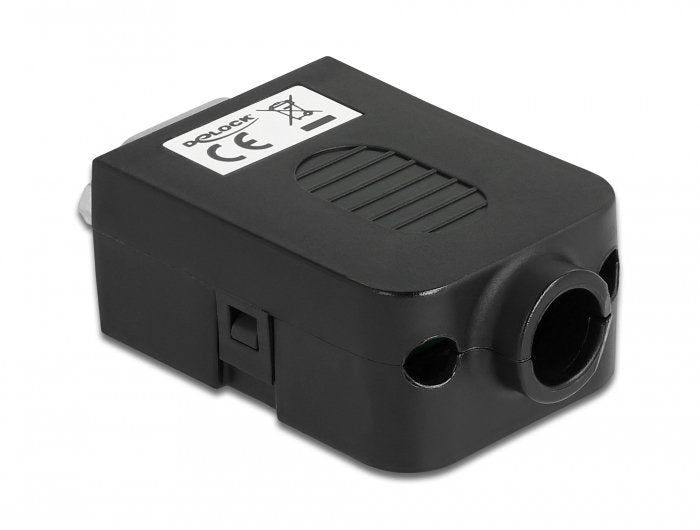 Delock 66264 Adaptador D-Sub De 9 Pines Macho Al Bloque De Terminales 10 Pines Con Carcasa