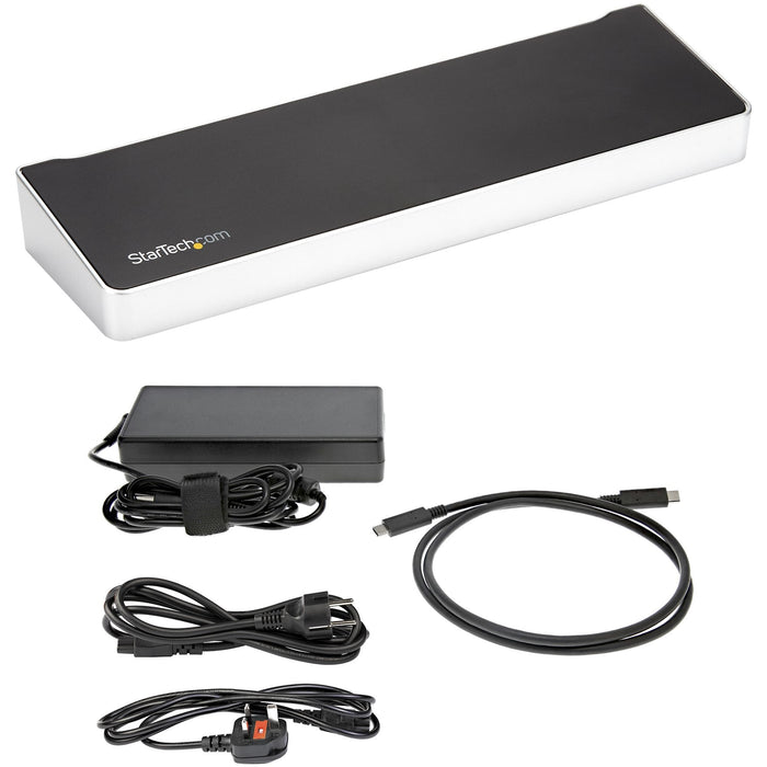 Startech Dock Usb-C Para Tres Monitores 4k Con 5 Puertos Usb 3.0