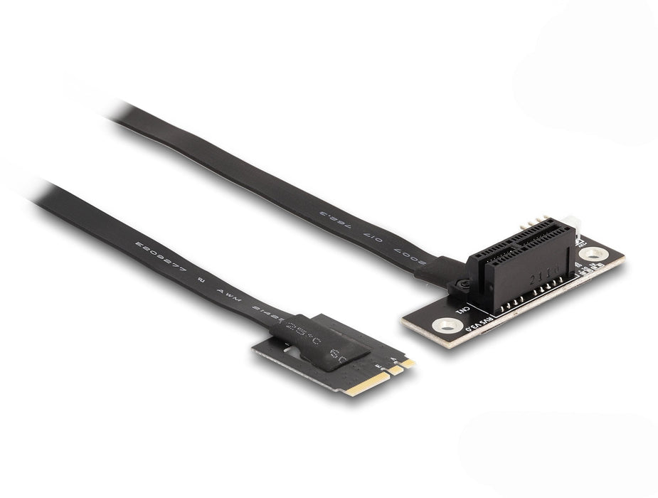 Delock 64217 Adaptador M.2 Clave A+E A Pcie X1 Nvme En Ángulo Con Cable De 20 Cm