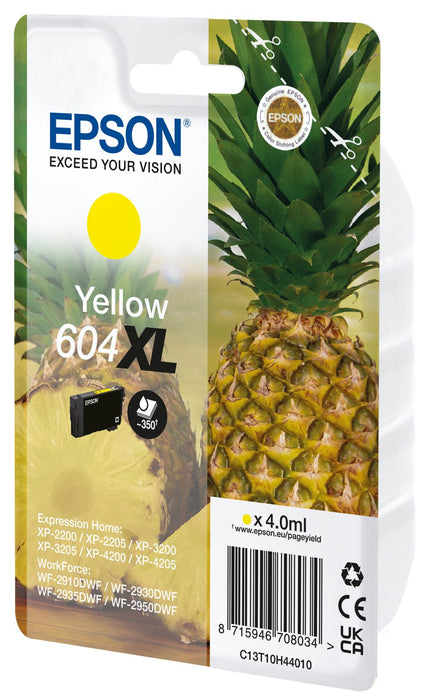 EAN 8715946708041 - Epson 604XL cartucho de tinta 1 pieza(s) Original Amarillo imagen 1