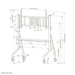 EAN 8717371443092 - Neomounts FL50-575BL1 mueble y soporte para dispositivo multimedia Negro Carro/soporte de suelo con rueda imagen 19