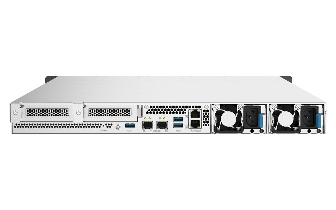 EAN 4711103082126 - QNAP TS-h1090FU NAS Bastidor (1U) EPYC 7232P 64 GB DDR4 0 TB QuTS hero Negro, Gris imagen 2