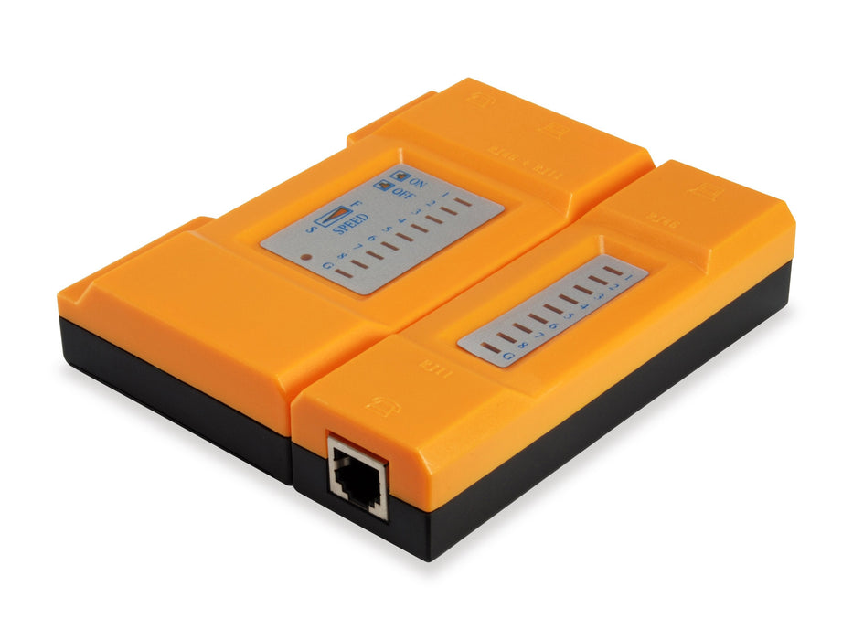Equip Tester  Para Cables Rj45 Rj11 Rj12 Naranja