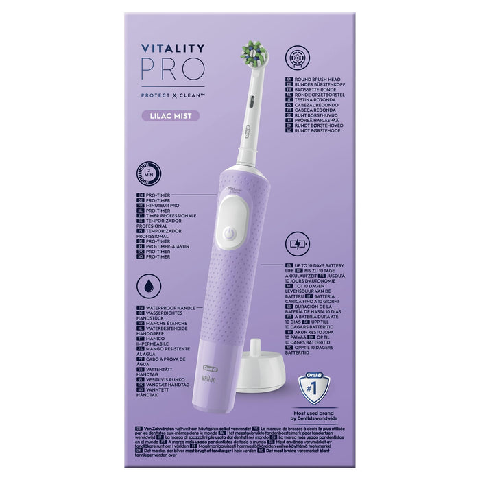 Braun Oral-B Vitality Pro Morado Cepillo De Dientes Eléctrico Recargable