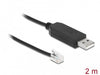 EAN 4043619667345 - DeLOCK 66734 cambiador de género para cable RJ-9 USB 2.0 Type-A Negro imagen 2