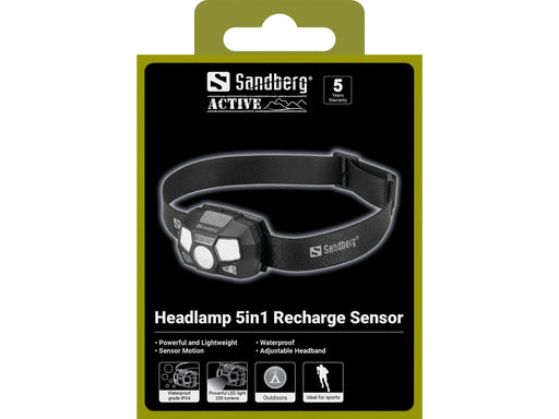 EAN 5705730421105 - Sandberg Headlamp 5in1 Recharge Sensor imagen 2