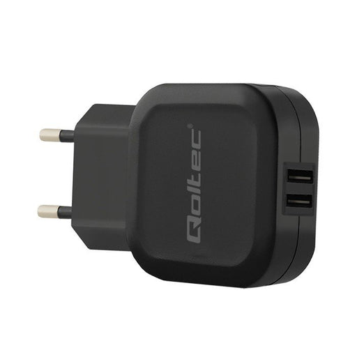 EAN 5901878501864 - Qoltec 50186 cargador de dispositivo móvil Smartphone, Tableta Negro Corriente alterna Interior imagen 1