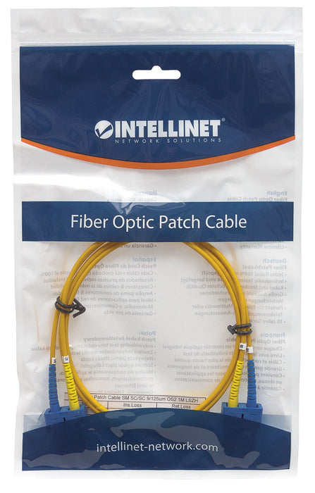 EAN 0766623470605 - Intellinet 470605 Cable de fibra óptica e InfiniBand 1 m SC Amarillo imagen 4