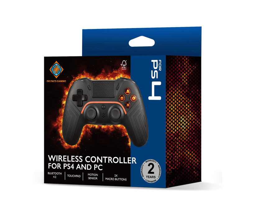 EAN 7333048057105 - Deltaco Gaming GAM-139 mando y volante Negro Bluetooth/USB Gamepad Digital Android, PC, PlayStation 4 imagen 3