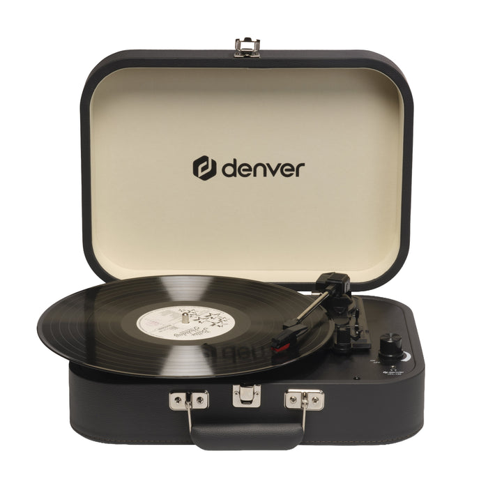 EAN 5706751090370 - Denver VPL-130DGR tocadisco Tocadiscos de tracción directa Negro Semiautomático imagen 2