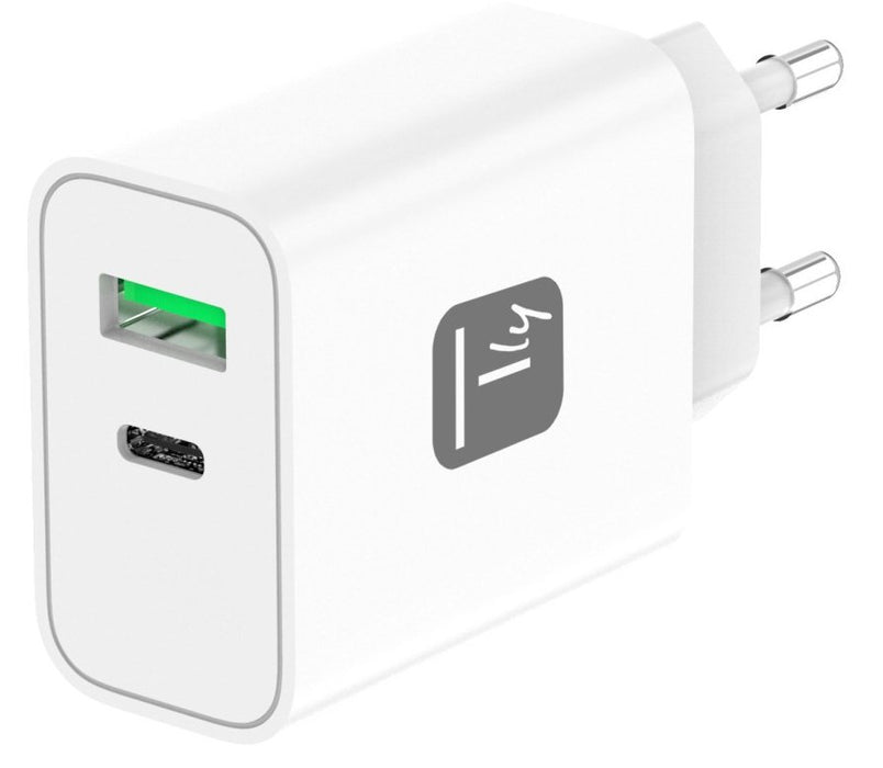 EAN 8058956621901 - Techly IPW-USB-30WACG cargador de dispositivo móvil Universal Blanco Corriente alterna Carga rápida Inter imagen 1