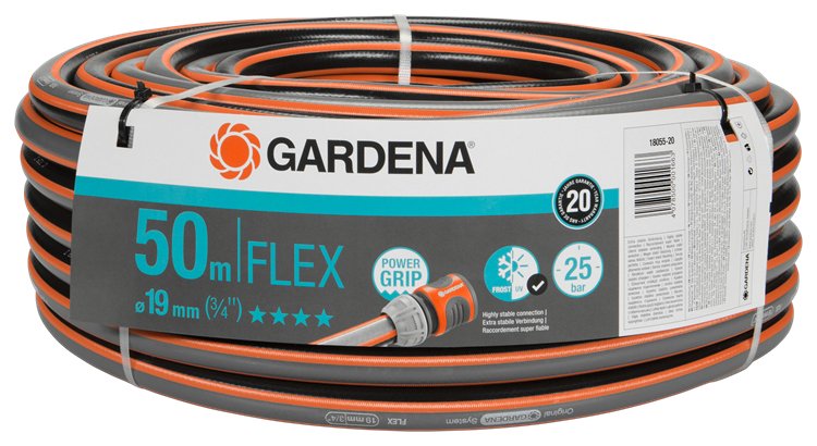 EAN 4078500001663 - Gardena 18055-20 manguera de jardín 50 m Por encima del suelo Gris, Naranja imagen 2